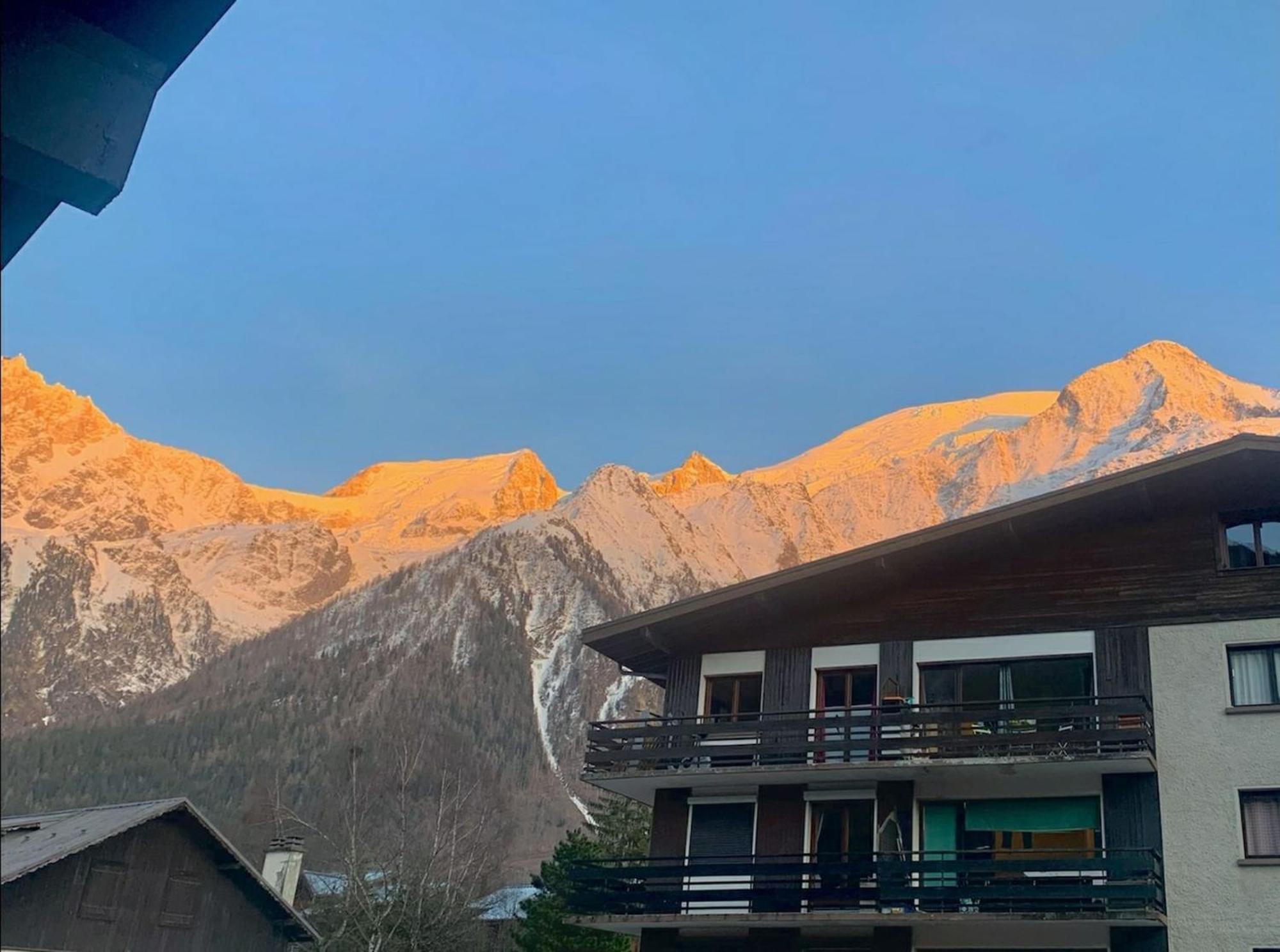 Les Dryades - Renove - Balcon Avec Vue Mt Blanc Les Houches Exteriér fotografie