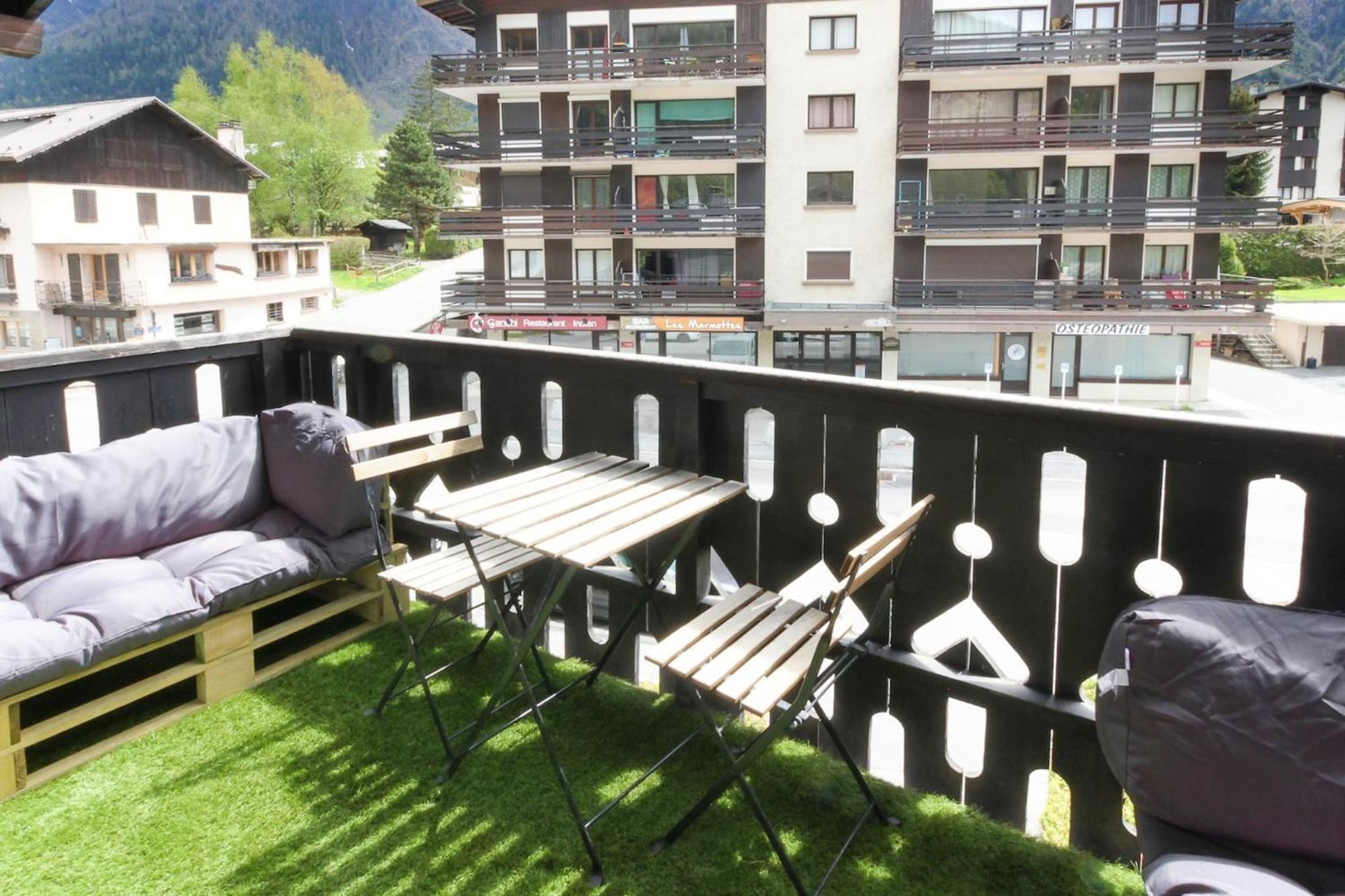 Les Dryades - Renove - Balcon Avec Vue Mt Blanc Les Houches Exteriér fotografie